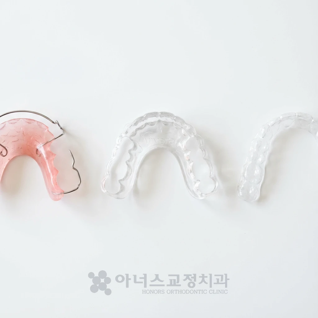 다양한 유지장치 종류 비교 - Vivera, Hawley, Essix 유지장치