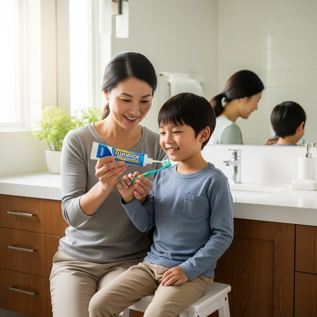 초등학생, 고불소 치약 안전하게 사용하기