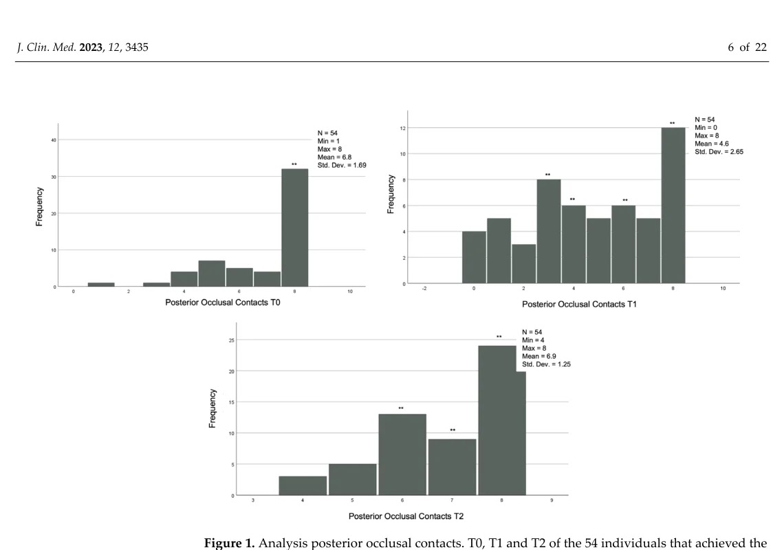 후방 교합 접촉 분석