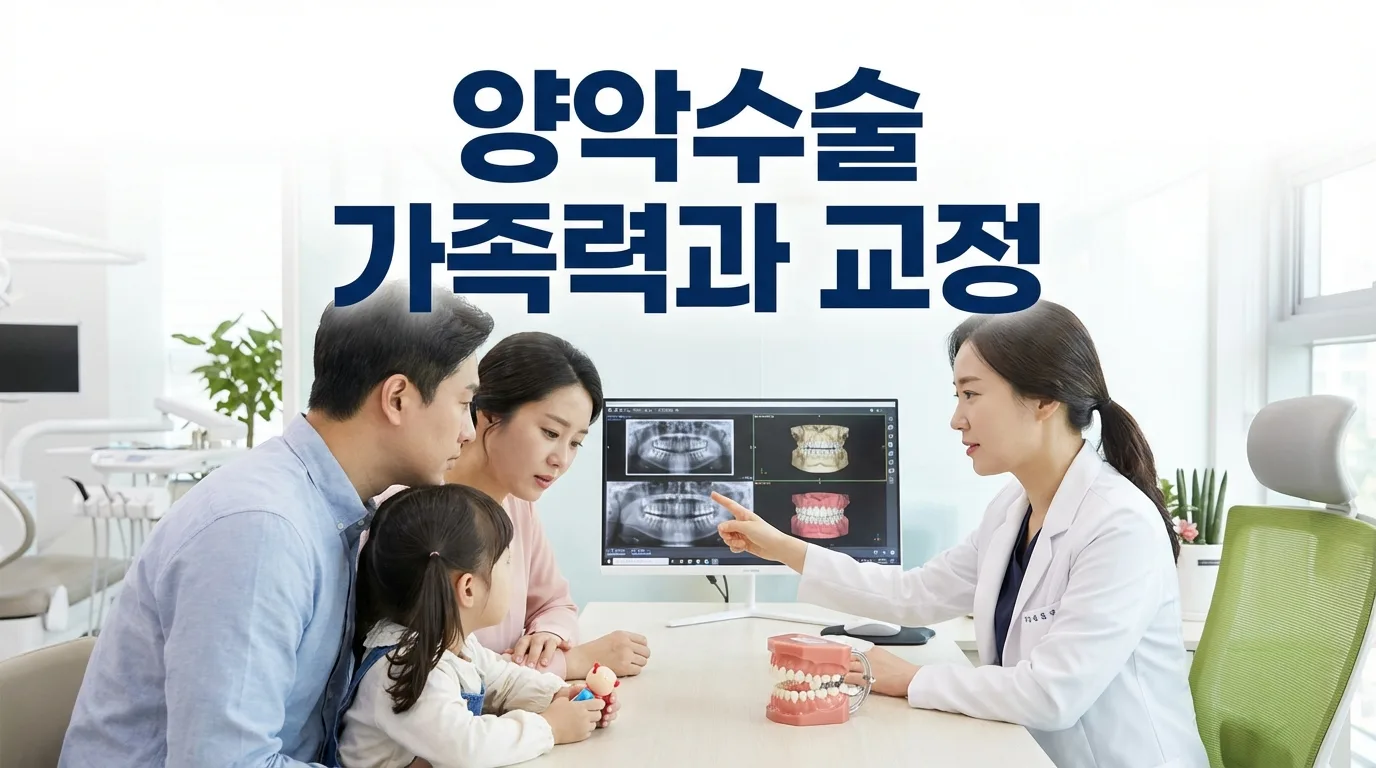 가족 중에 양악수술 한 분이 있는데… 우리 아이 교정, 지금 해도 될까요?