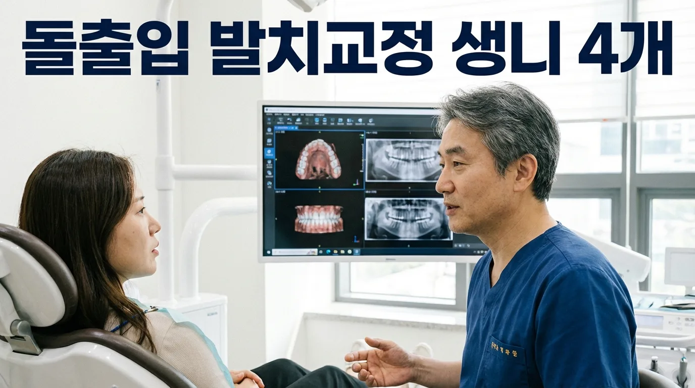 돌출입 발치교정, 생니 4개 뽑고 2년이나 걸린다는데 꼭 해야 할까요?