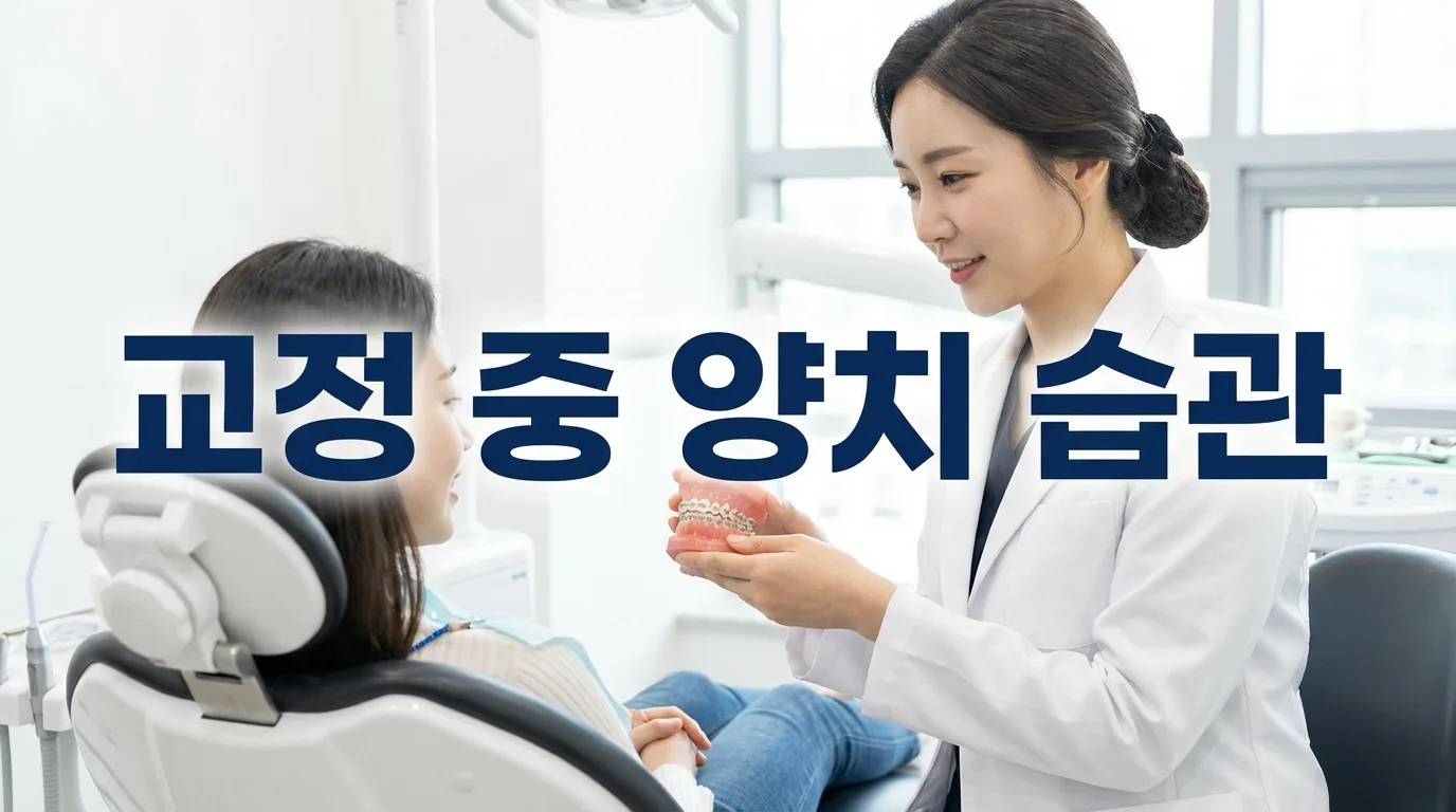 치아교정 중 양치 대충 하면 큰일 납니다