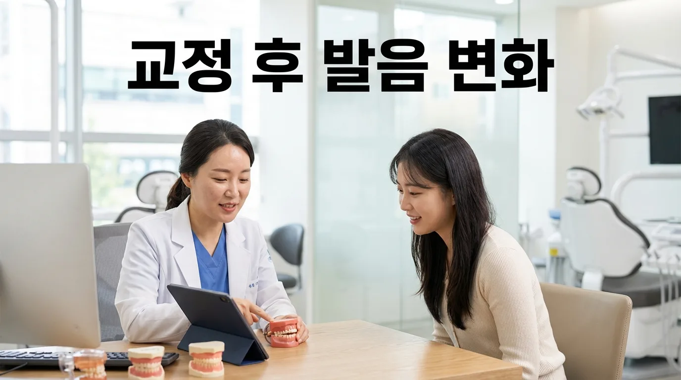 치아교정 후 발음 변화 얼마나 달라질까