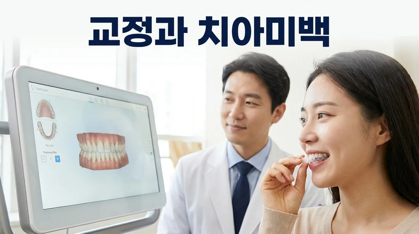 투명교정과 치아미백 함께 하면 좋은 이유