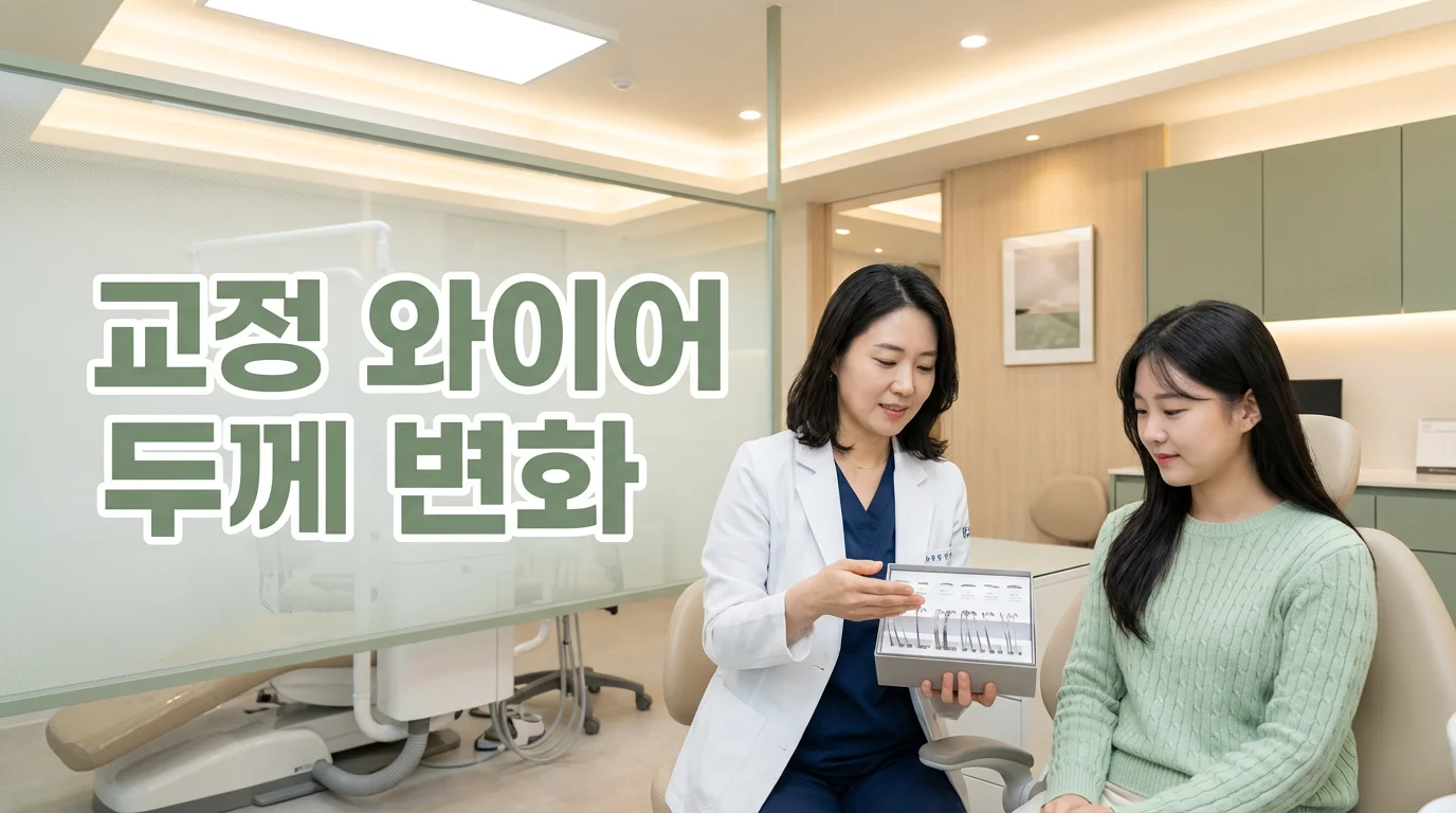 교정 와이어가 점점 두꺼워지는 이유 | 교정전문의