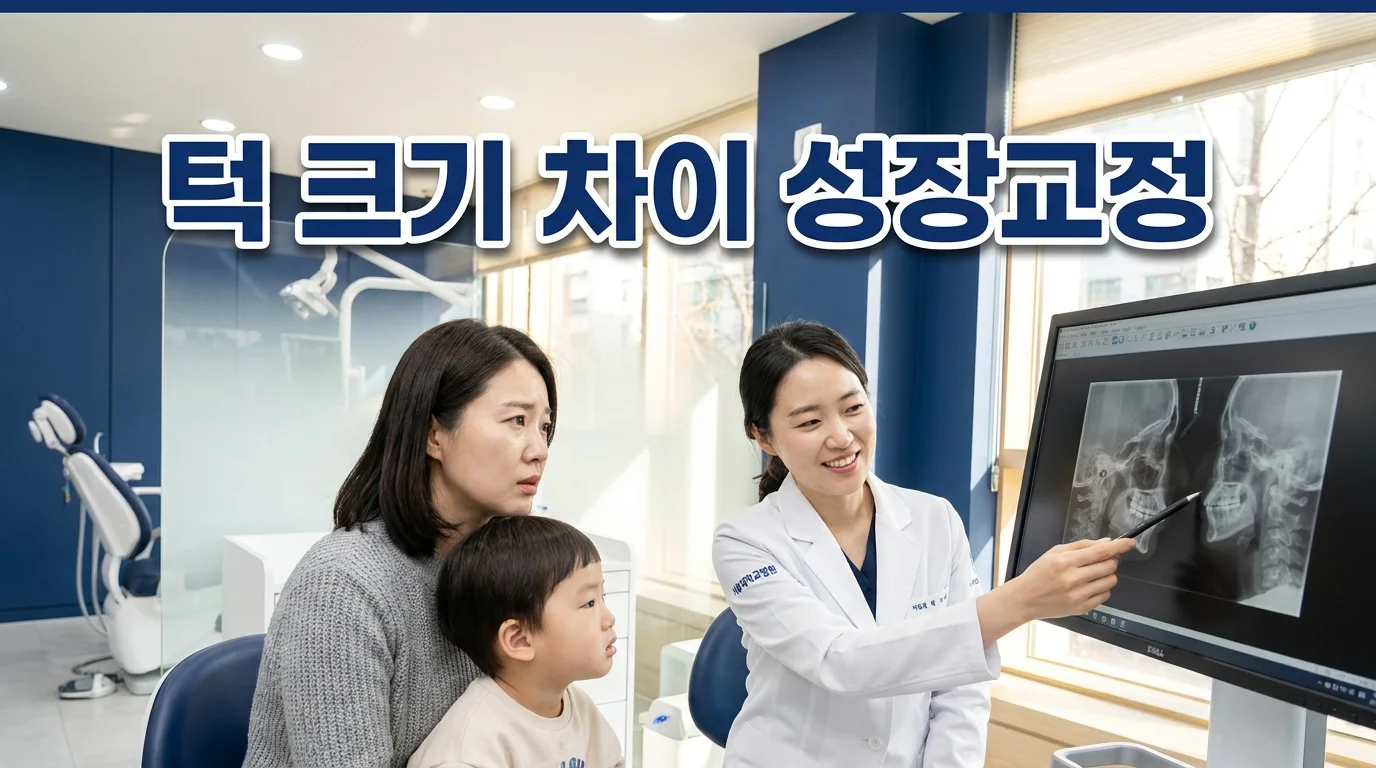 위아래 턱 크기 다른 아이, 성장교정 가능한 나이는?