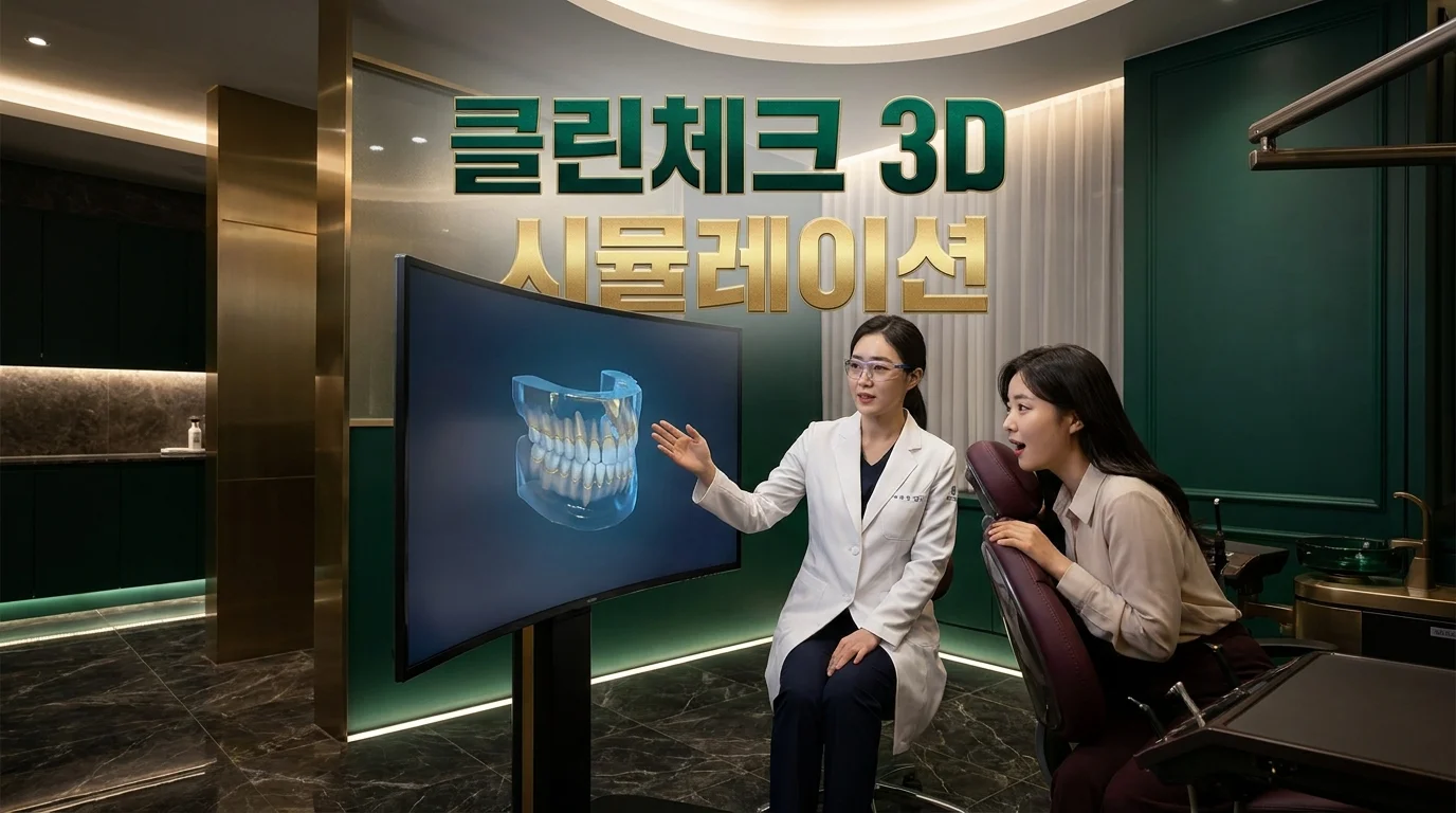 클린체크 3D 시뮬레이션, 교정 결과 미리 볼 수 있나요?