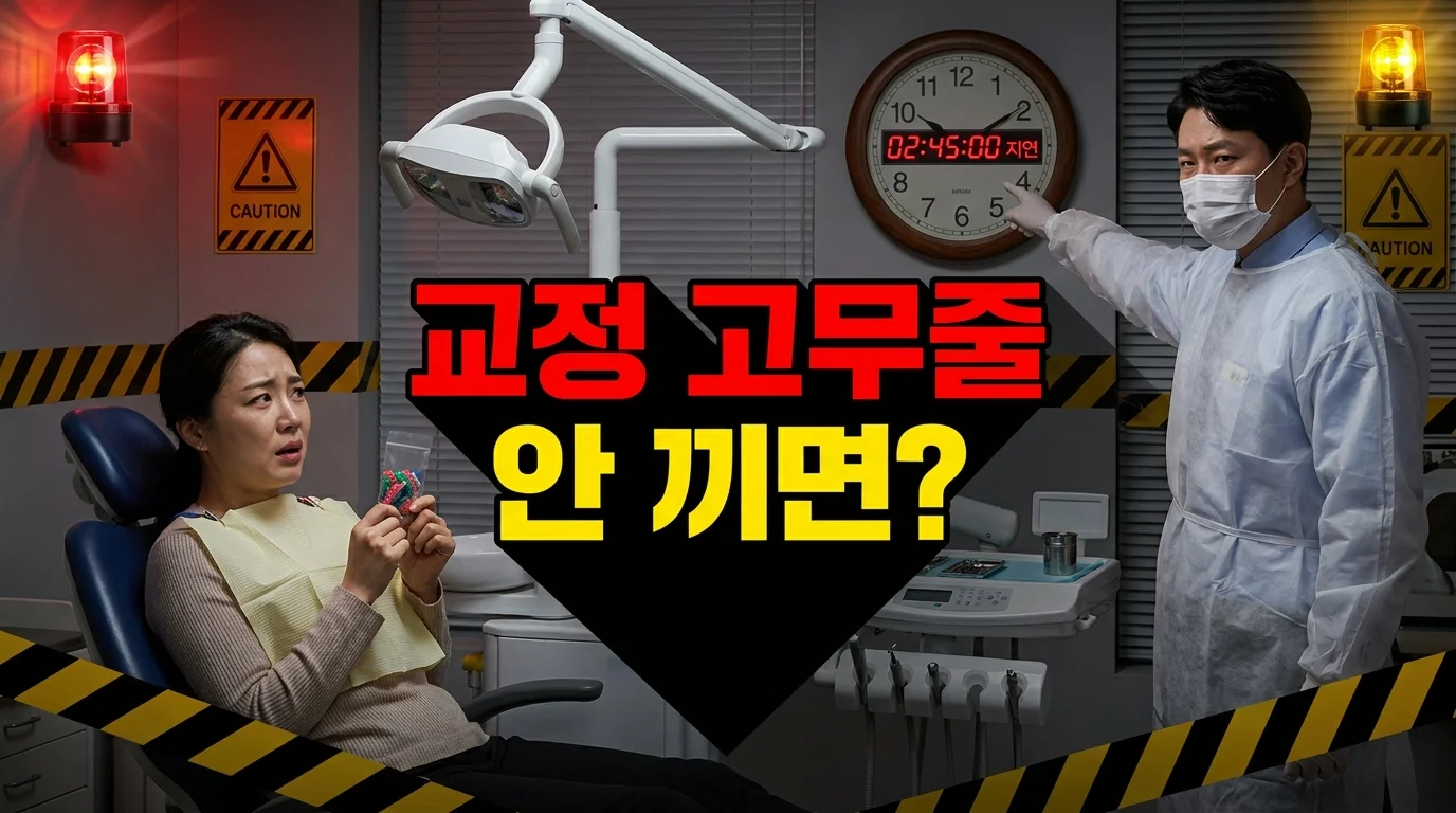 교정 고무줄 안 끼면 어떻게 되나요? | 전문의 답변