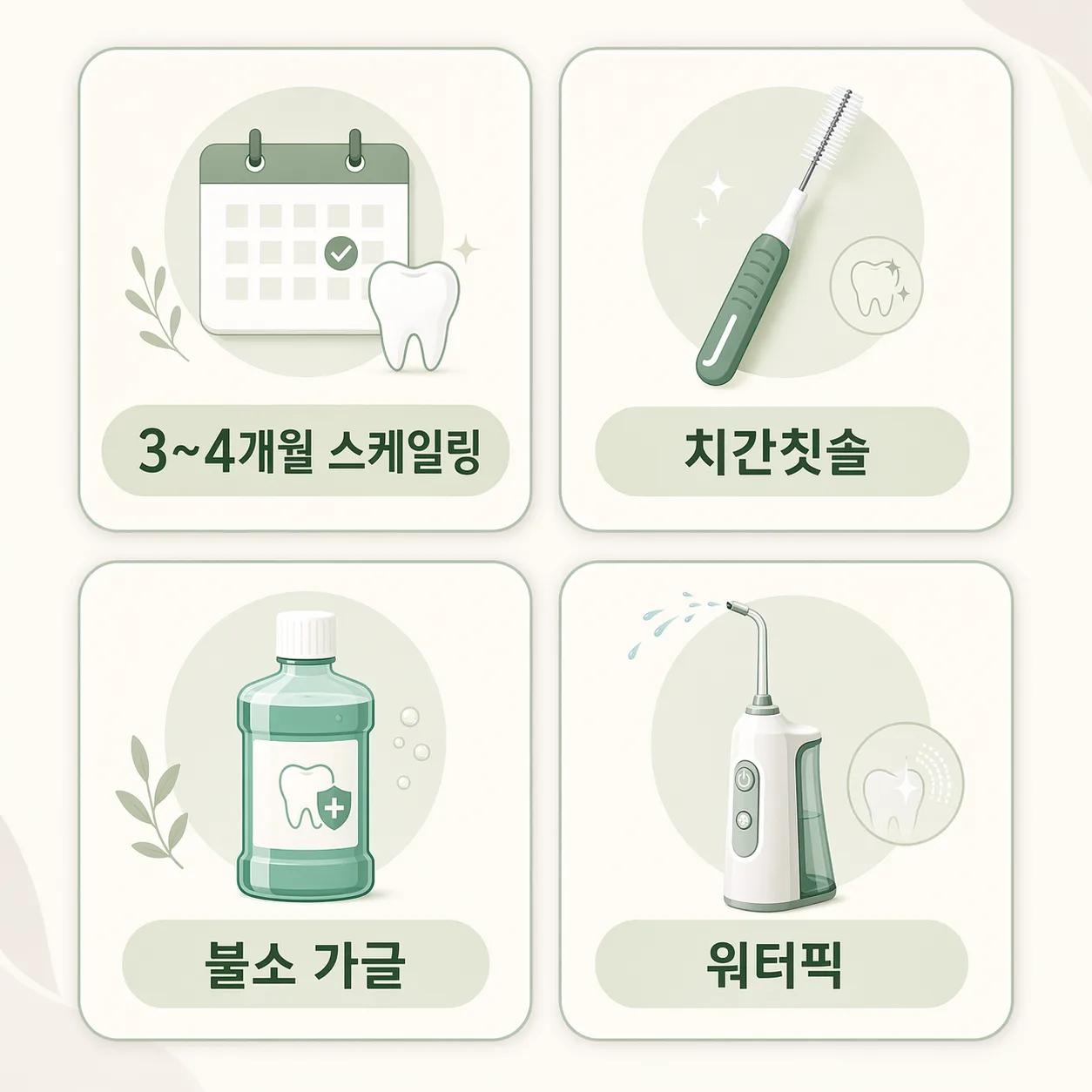 교정 중 구강 관리 인포그래픽