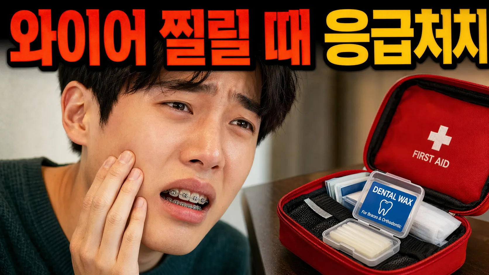 교정 중 와이어 찔릴 때 집에서 응급처치하는 방법 | 즉시 내원 기준까지