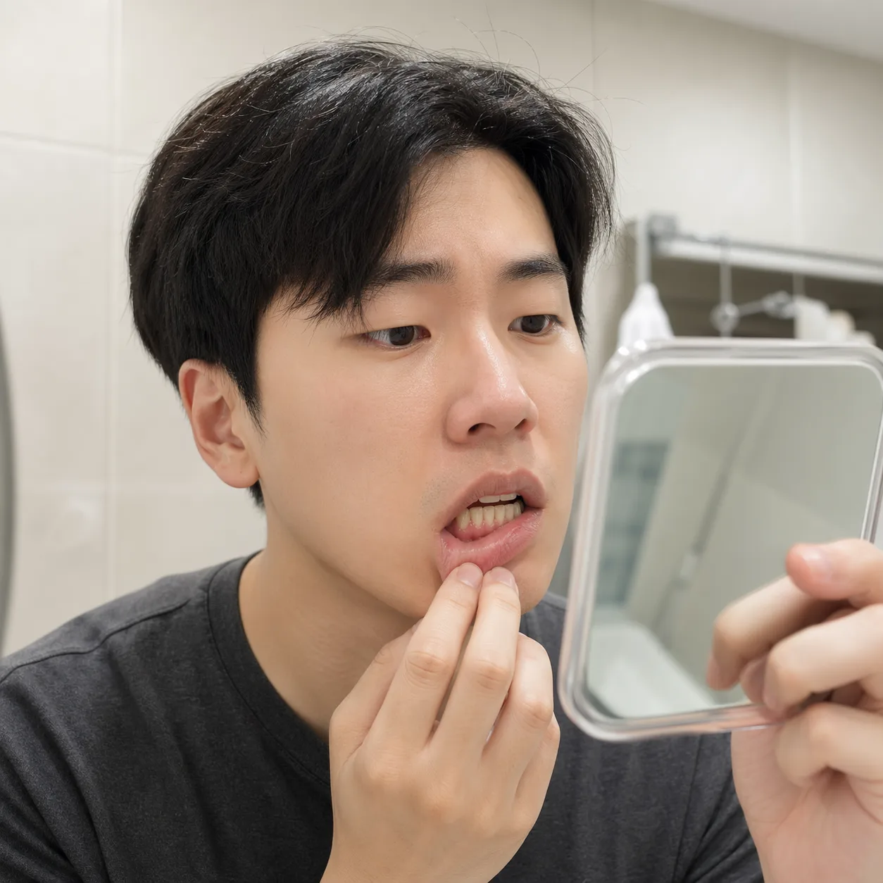 잇몸 확인
