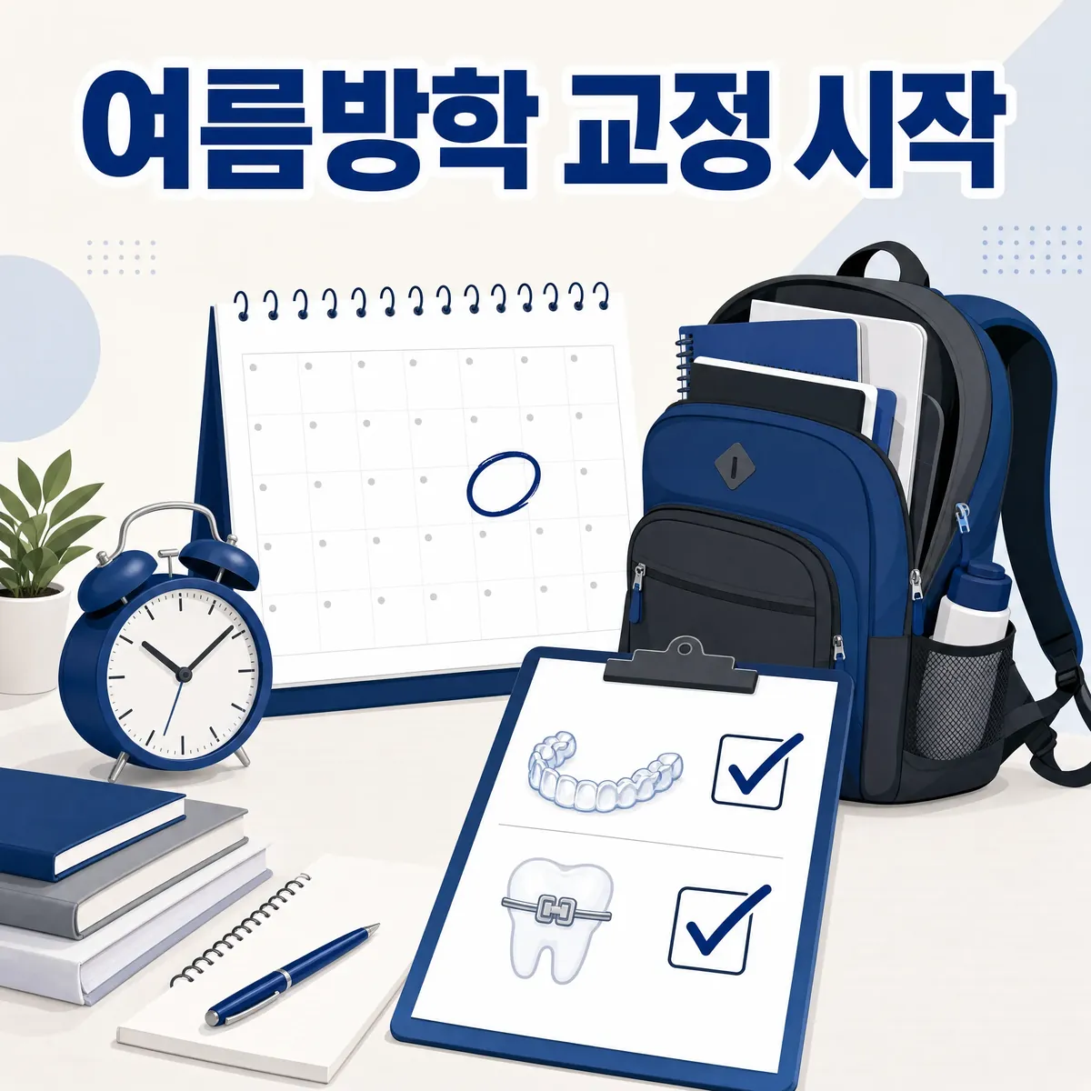 여름방학 교정 시작