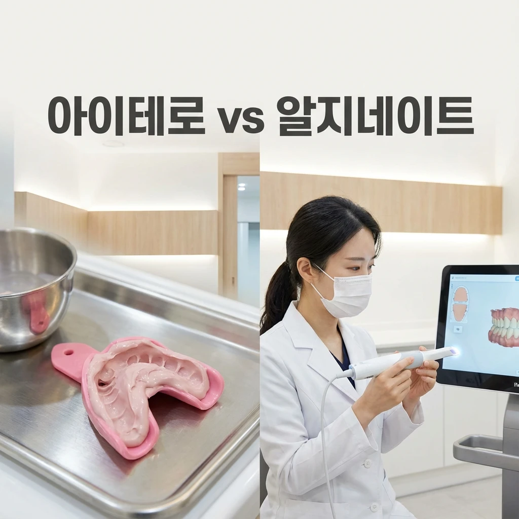 아이테로 구강스캔 vs 알지네이트 본뜨기, 무엇이 다를까?